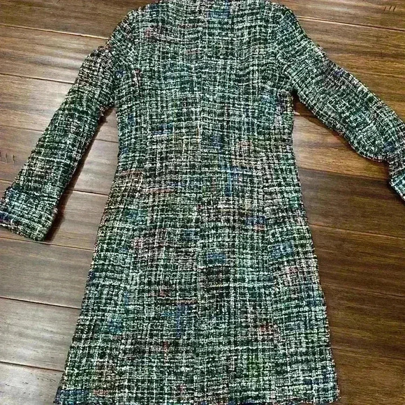 ALEXIA ADMOR BLACK MULTI Milli Tweed Tuxedo Dress/Jacket With Buttons - Picture 6 of 6